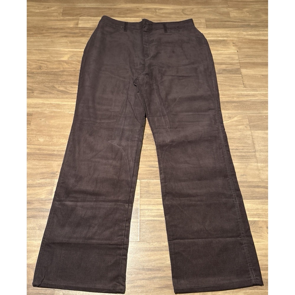 Vintage Sears Corduroy Pants Brown High Rise Straight Leg Size 20 CL6749